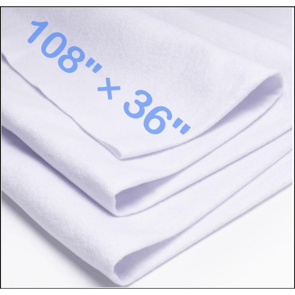 Ice White Large Felt Fabric 108x36 Inch 3 Sq Yards 1.4mm Thick Soft Sheet Crafts
